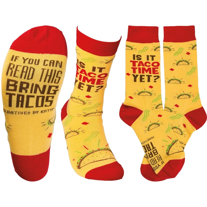 Primitives By Kathy - "Taco Time" Socks