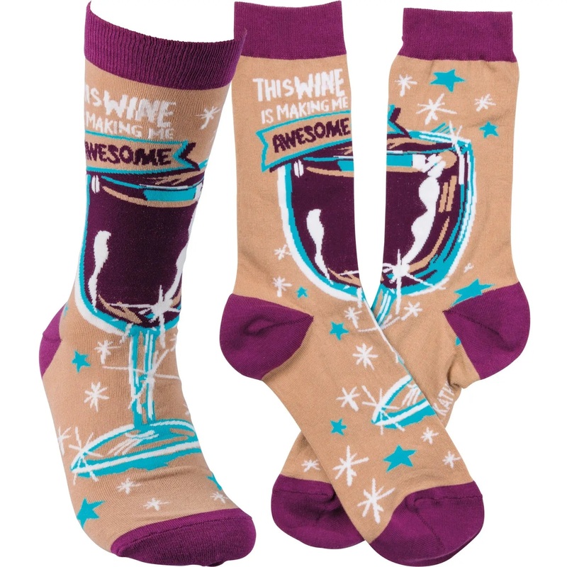 Primitives By Kathy - "This Wine Is..." Socks