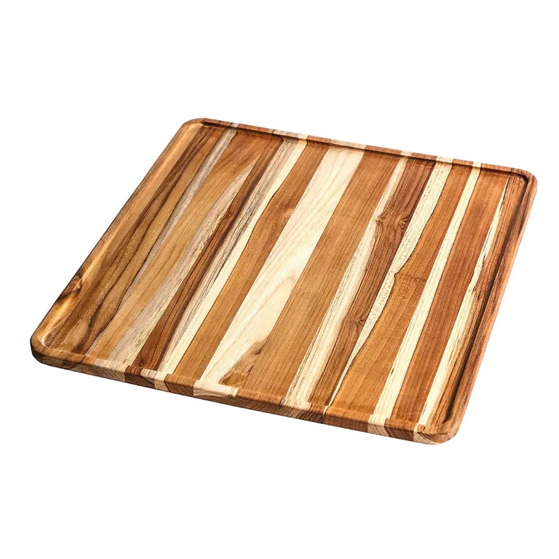 Proteak Tray Collection Square Serving Board 16" x 16" x .5" dt