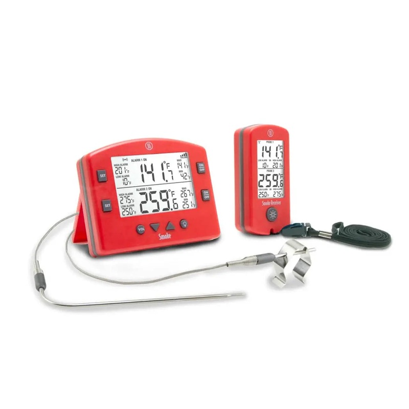 Thermoworks Smoke Remote BBQ Alarm Thermometer - Red