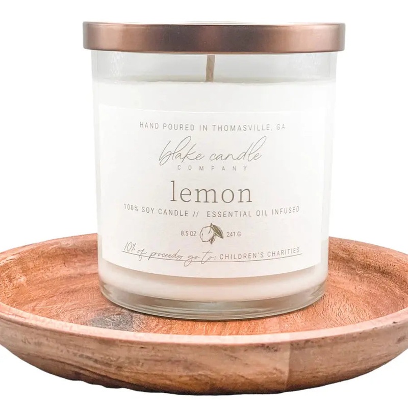 Lemon 8.5oz Candle by Blake Candle Company