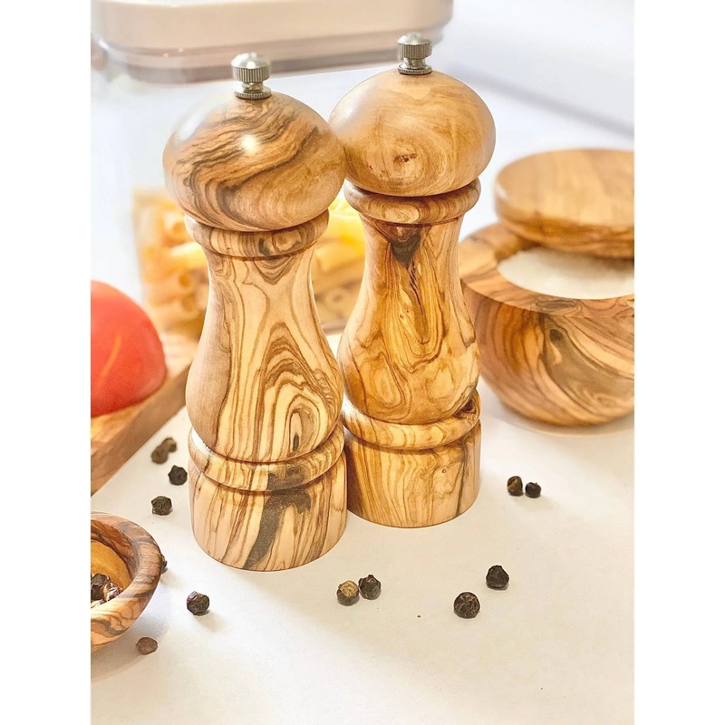 Olive Wood Salt Mill 6.5"
