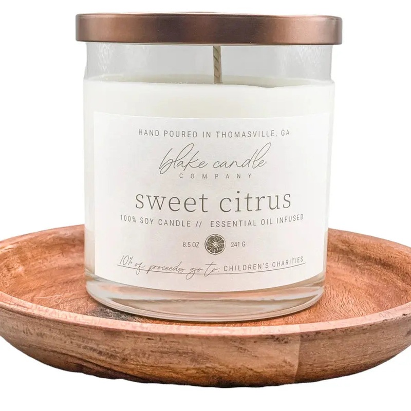 Sweet Citrus 8.5oz Candle by Blake Candle Company