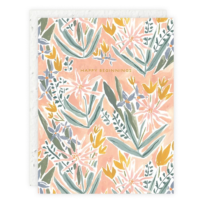 Happy Beginnings, Wedding/Engagement Card