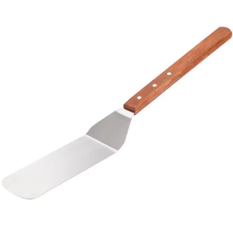 Solid Turner with Round Blade and Extra Long Handle