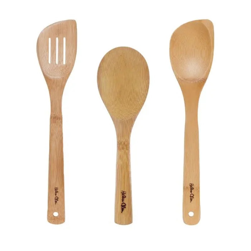 Helen's Asian Kitchen Bamboo Stir Fry Tools, 3 pc set
