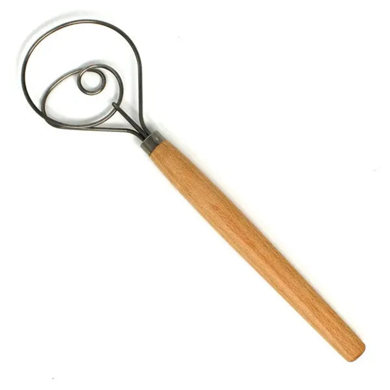 Scandinavian Dough Whisk, 12"