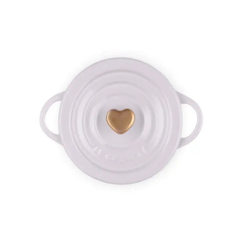 Le Creuset Shallot Round Cocotte with Heart Knob