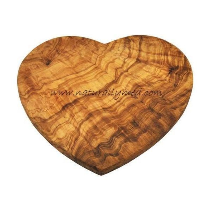 Olive Wood Heart Shaped Board 8.25