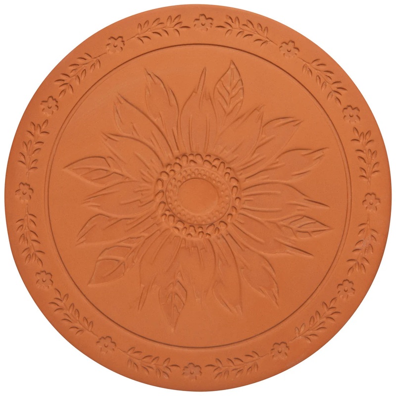 Sunflower Splendor Terracotta Bread Warming Stone