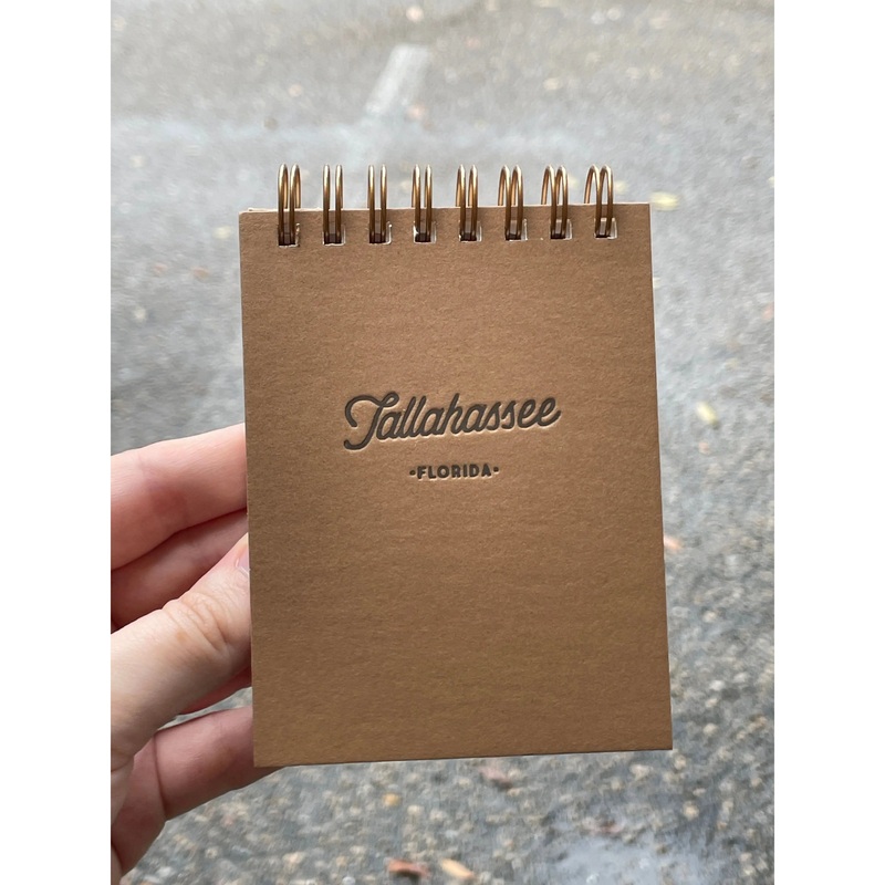 Tallahassee, Florida Mini Notebook, Adobe Brick Color