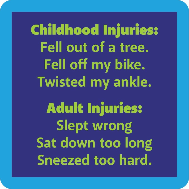Childhood Injuries Coaster | Funny Gift | Home Bar Decor