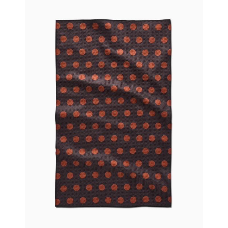 Cocoa Dots Geometry Tea Towel