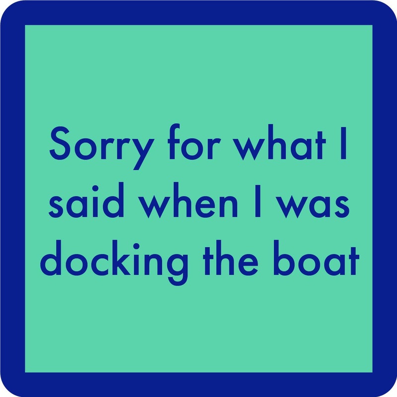 Docking The Boat Coaster  | Funny Party Gift | Home Bar Decor