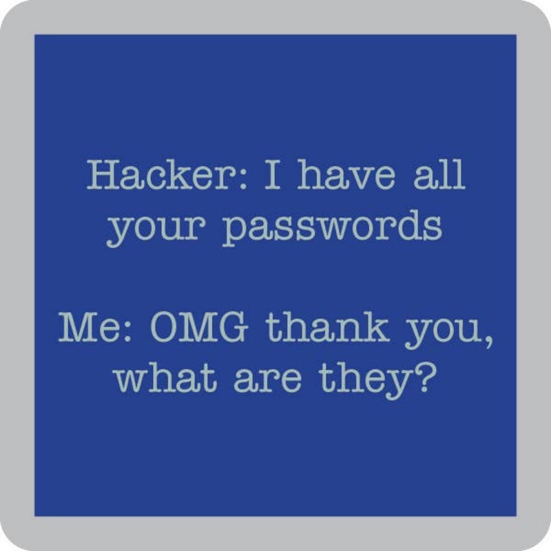 Hacker Coaster | Funny Party Gift | Home Bar Decor