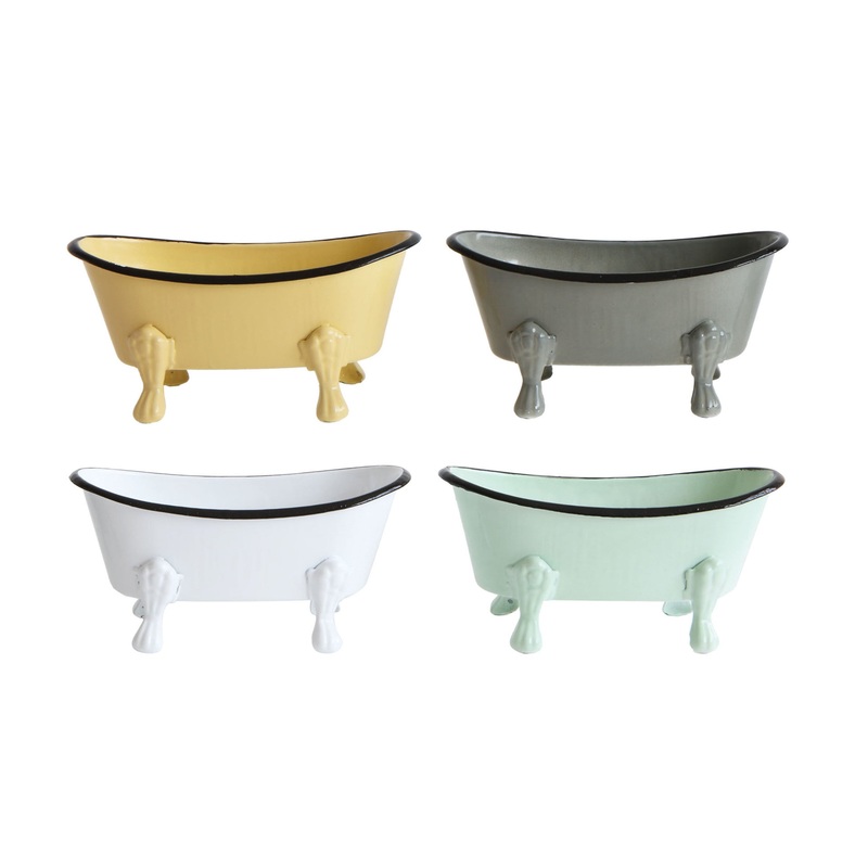 Metal Bathtub Soap Dish, 4 Colors