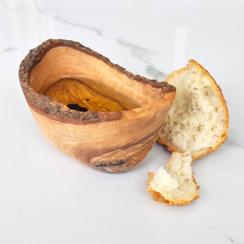 Olive Wood Dipping Bowl - Rustic - 4.5 x 2.5