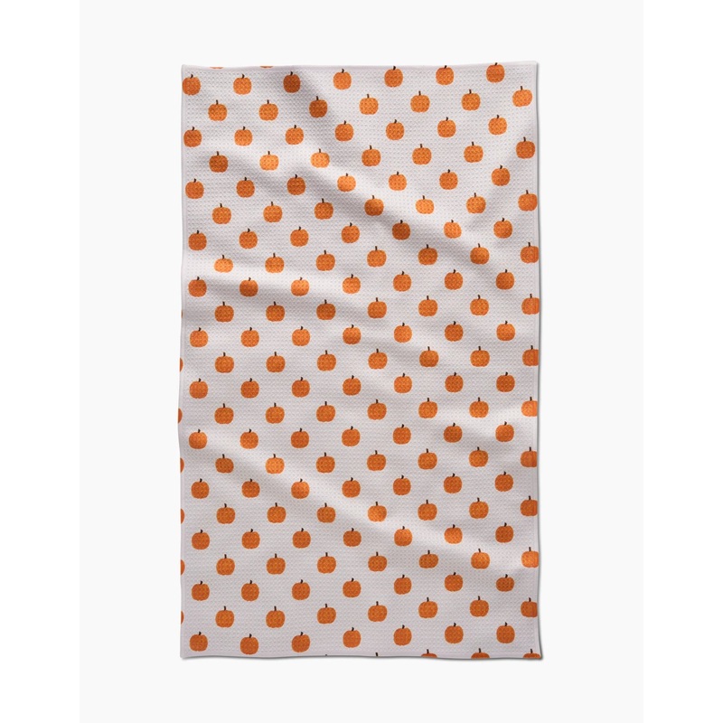 Pumpkin Patch Geometry Tea Towel