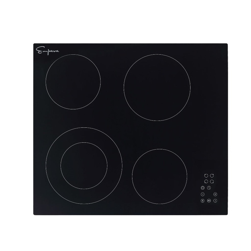 Empava 24 in. 4 Burner Electric Radiant Cooktop in Black (24REC11)