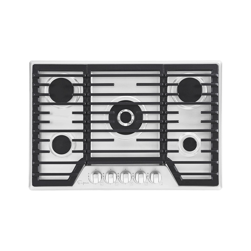 Empava 30 in. 5 Burner Built-in Gas Stove Cooktop in Stainless Steel (30GC37)