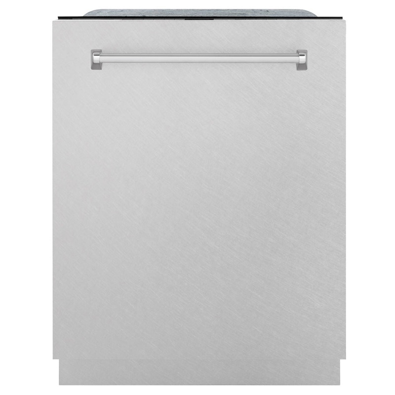 ZLINE 24 in. Monument Series 3rd Rack Top Touch Control Dishwasher with Satin Stainless Steel Panel and Stainless Steel Tub, 45dBa (DWMT-SN-24)