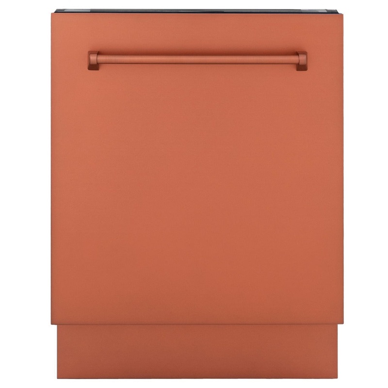 ZLINE 24 in. Tallac Series 3rd Rack Tall Tub Dishwasher in Copper with Stainless Steel Tub, 51dBa (DWV-C-24)