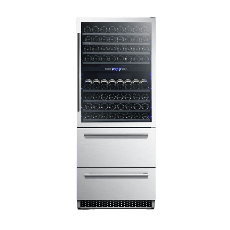 Forno Capraia - 30 in. Dual Zone Wine Cellar - 144 Bottles 6.25 cu. ft. (FWCDR6661-30S)