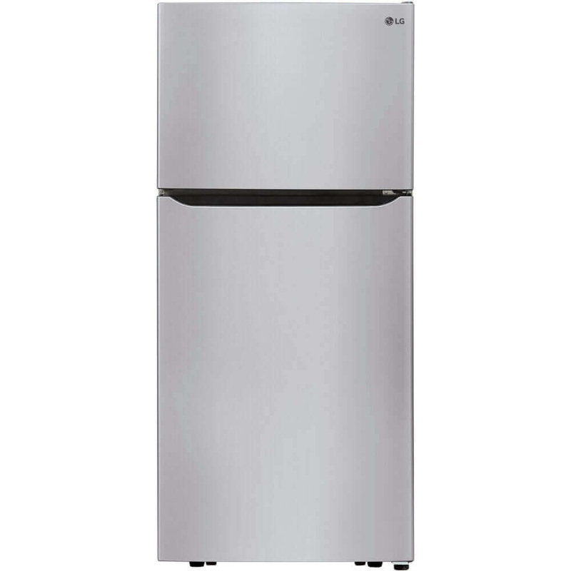 LG 30 in. Refrigerator with Top-Mount Freezer in Stainless Steel 20 Cu. Ft. (LTCS20030S)