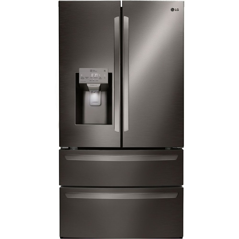 LG 36 in. 4-Door French Door Refrigerator in Black Stainless Steel 28 Cu. Ft. (LMXS28626D)