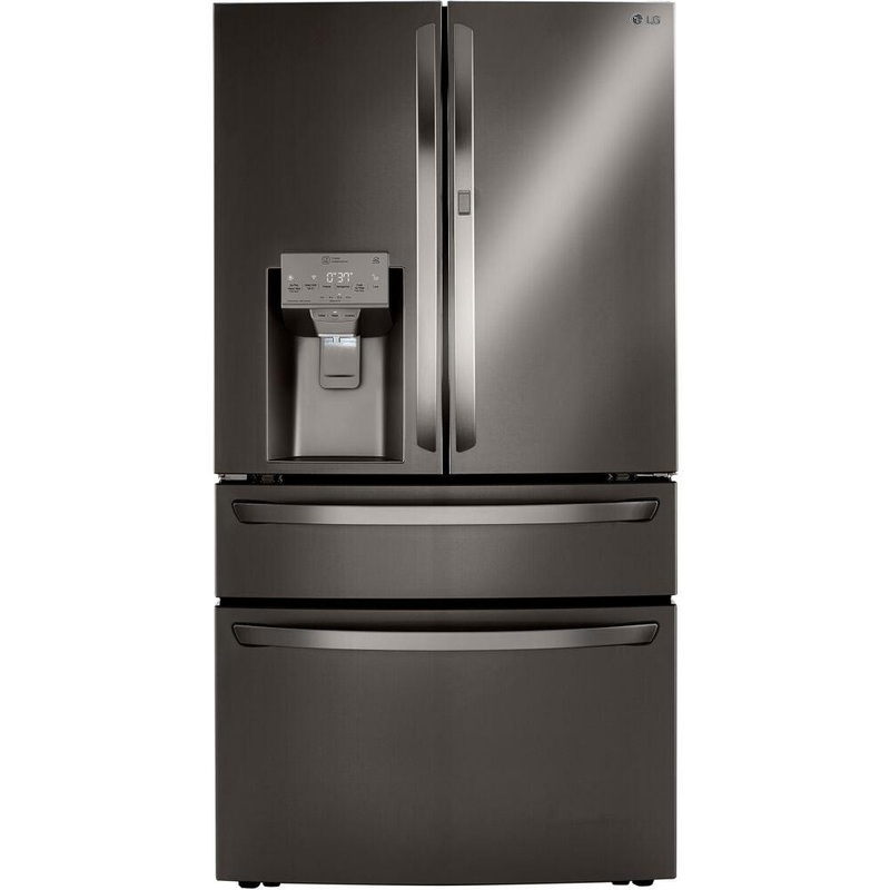 LG 36 in. 4-Door French Door Refrigerator in Black Stainless Steel 30 Cu. Ft. (LRMDS3006D)