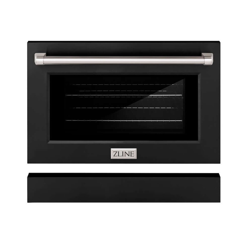 ZLINE Paramount Series Range Door in Black Matte with Size Options (SR-DR-BLM)