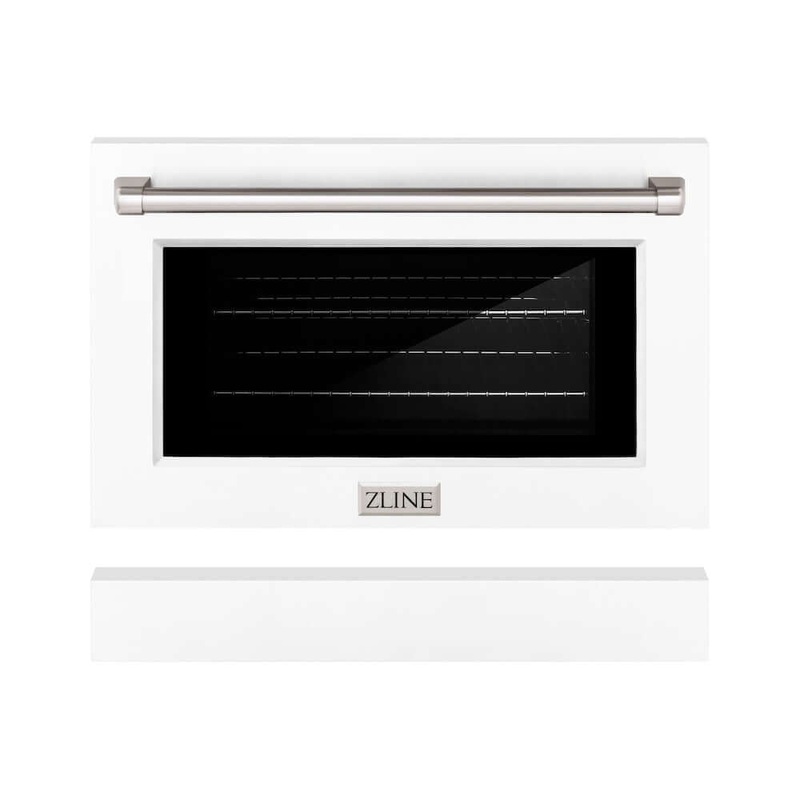 ZLINE Paramount Series Range Door in White Matte with Size Options (SR-DR-WM)