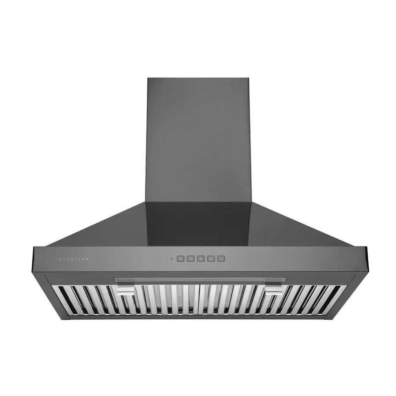 Hauslane Chef 30 in. Convertible Black Stainless Steel Wall Mount Range Hood (WM-590BSS-30)