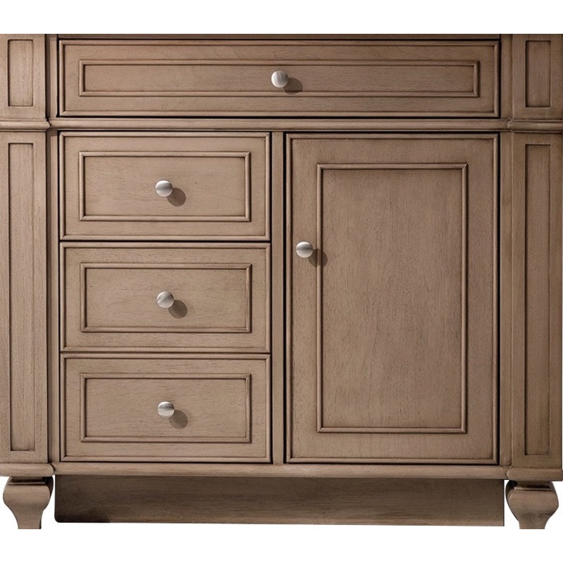James Martin Vanities Bristol Collection 36 in. Single Vanity in Whitewashed Walnut, Cabinet Only