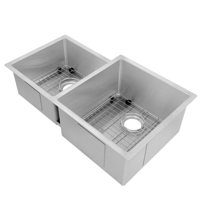 ZLINE 32 in. Jackson Undermount Double Bowl Kitchen Sink with Bottom Grid and Color Options (SRDL-32)
