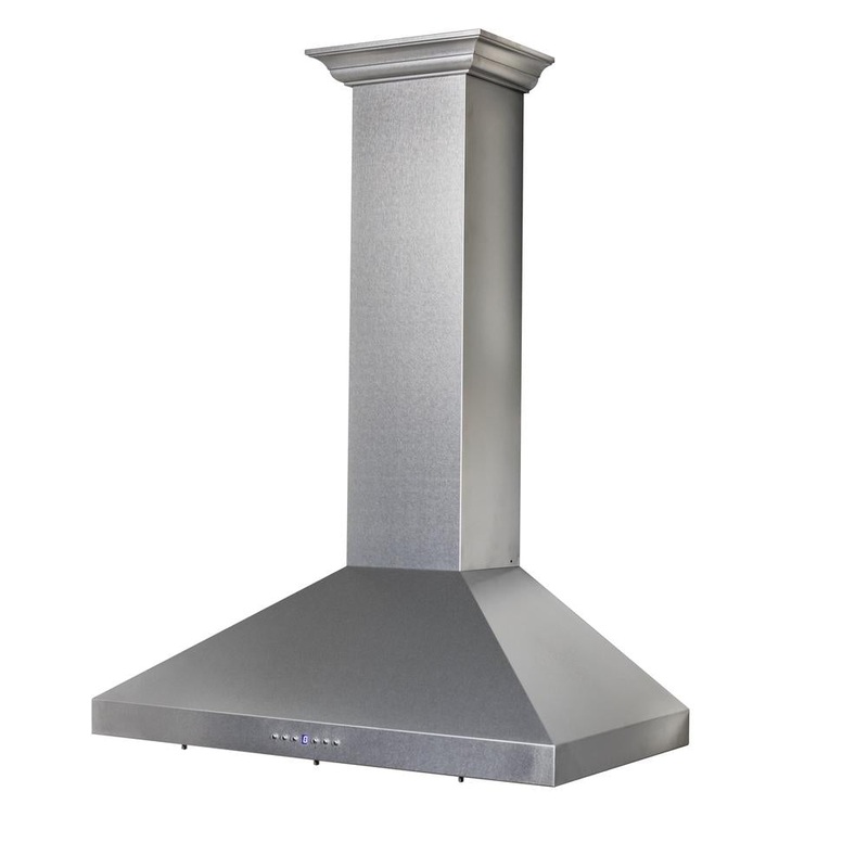 ZLINE Convertible Vent Wall Mount Range Hood in Satin Stainless Steel with Size Options (8KL3S)