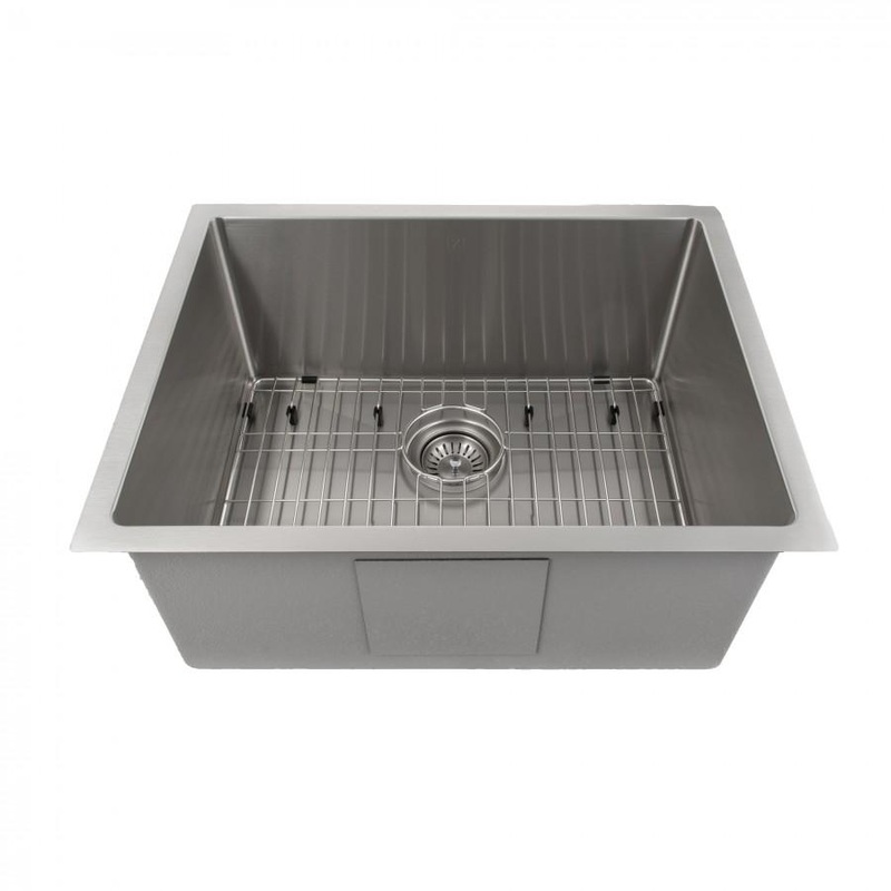 ZLINE 23 in. Meribel Undermount Single Bowl Kitchen Sink with Bottom Grid and Color Options (SRS-23)