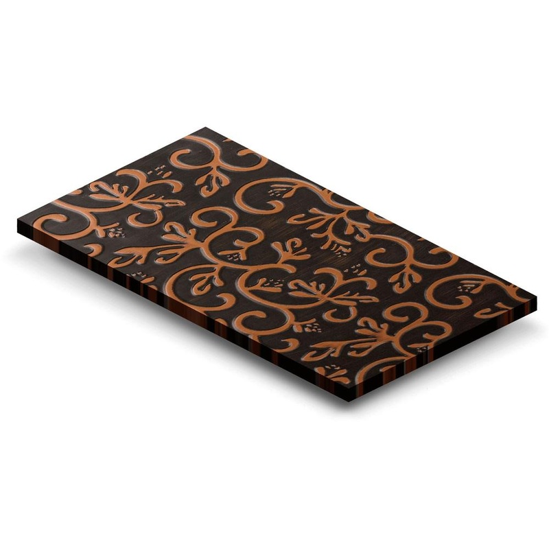 ZLINE 3 x 5 Floral Embossed Copper Sample (CS-F)