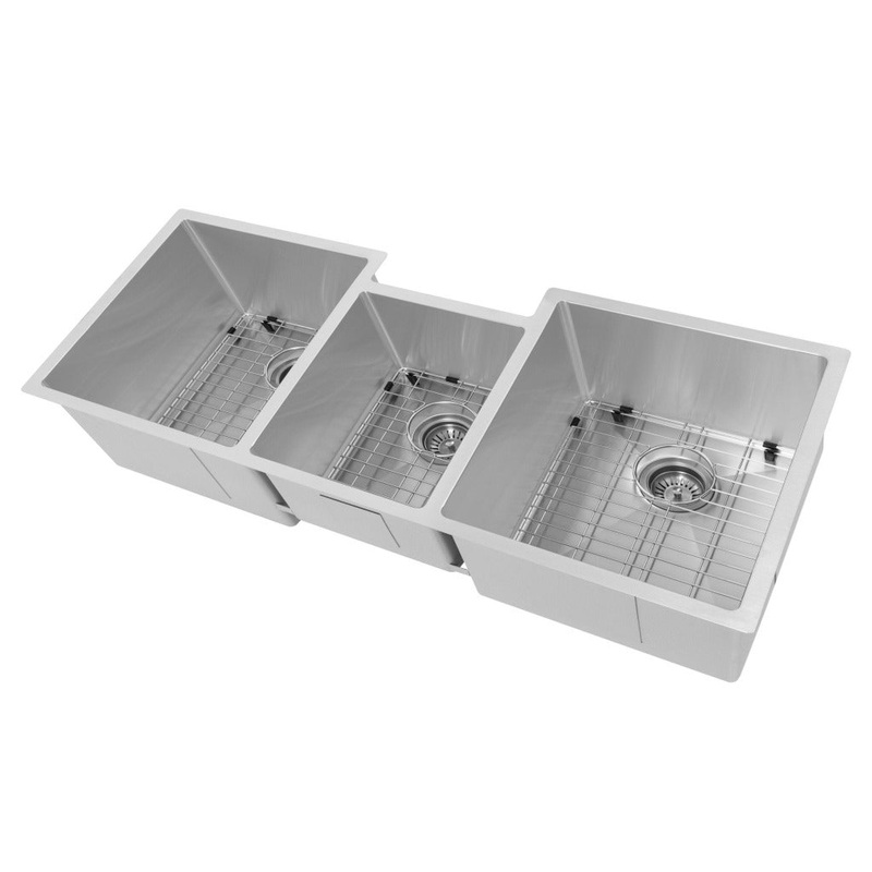 ZLINE 45 in. Breckenridge Undermount Triple Bowl Kitchen Sink with Bottom Grid and Color Options (SLT-45)