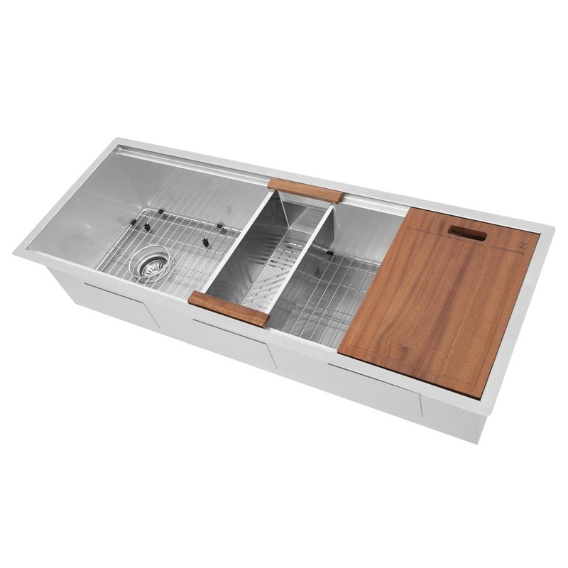 ZLINE 45 in. Garmisch Undermount Single Bowl Kitchen Sink with Bottom Grid and Accessories with Color Options (SLS-45)