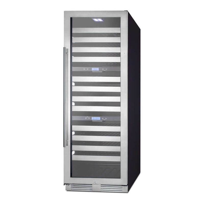 SUMMIT 24 in. 149-Bottle Triple Zone Wine Cellar (SWCP1988T)