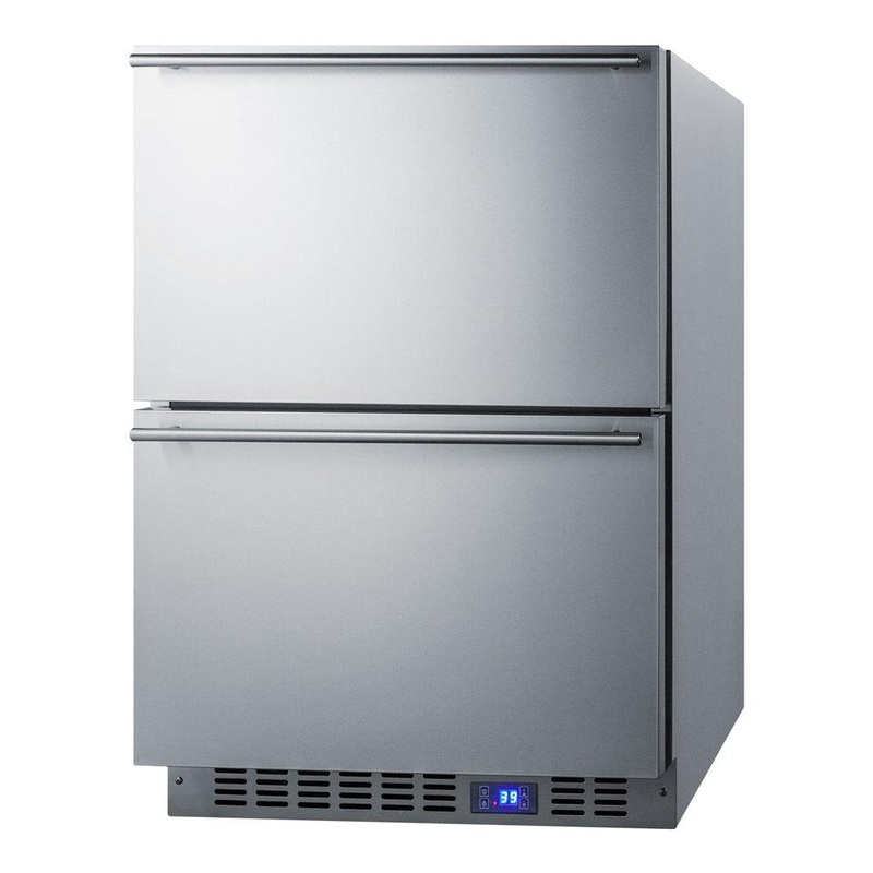 SUMMIT 24 in. Built-In 2-Drawer All-Refrigerator (FF642D)