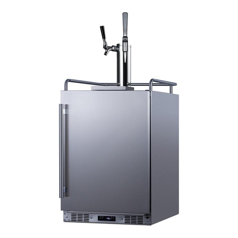 SUMMIT 24 in. Built-In Cold Brew/Nitro-Infused Coffee Kegerator (SBC682CMTWIN)