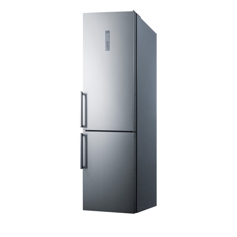 SUMMIT 24 in. Counter-Depth Bottom Freezer Refrigerator (FFBF192SS)