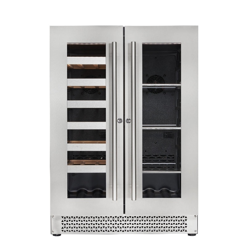 Cavavin Vinoa Collection - 24 in. Beverage Center in Stainless Steel - 66 Can/21 Bottle (V-87WBVC)