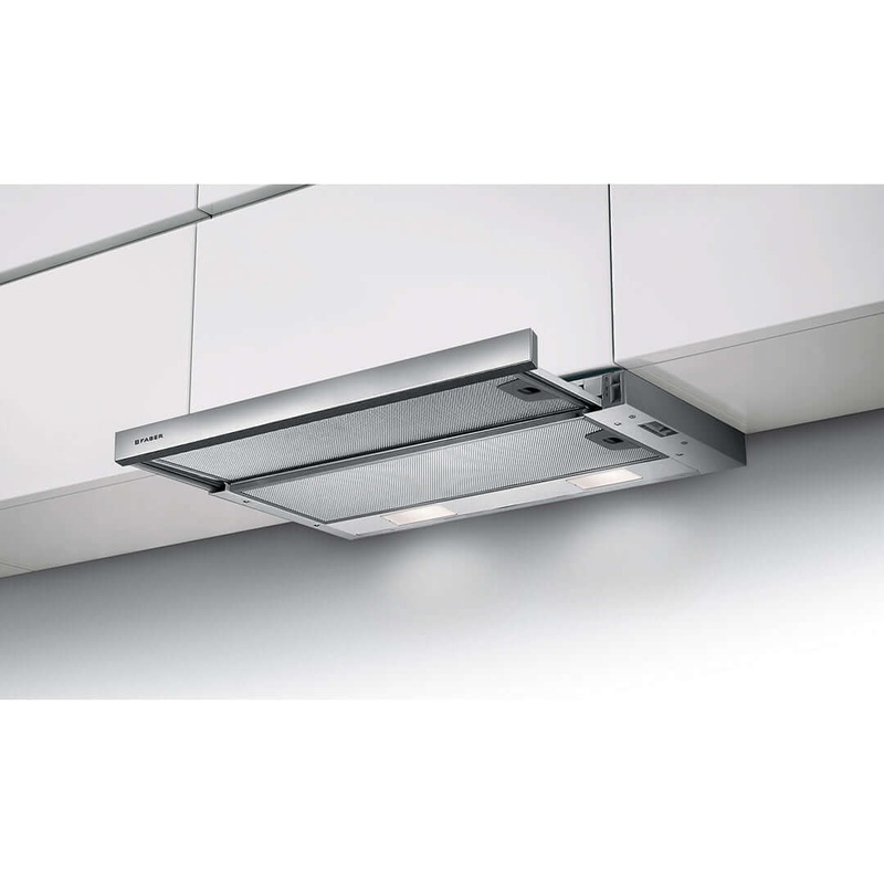 Faber Flexa Range Hood Insert With Slide Out Function In Stainless Steel