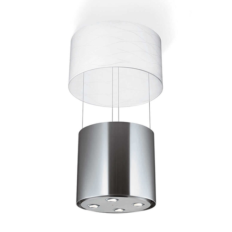 Faber Zoom 16 in. Island Mount Range Hood In Stainless Steel