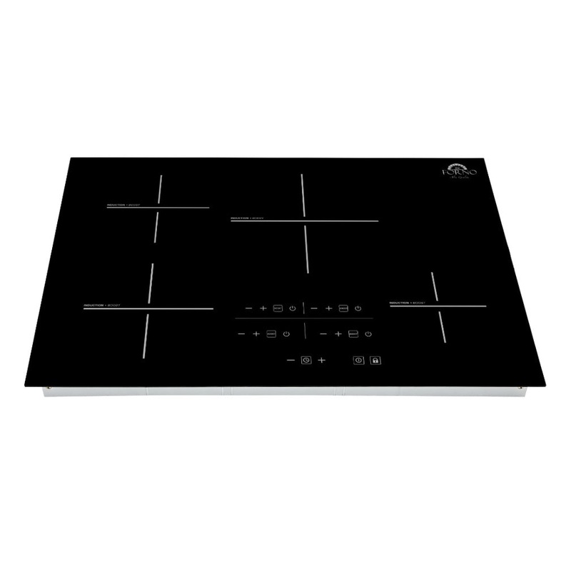 Forno Lecce - 30 in. 4 Burner Induction Cooktop in Black Glass (FCTIN0545-30)