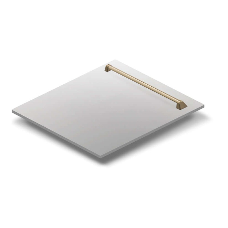 ZLINE Autograph Edition 24 in. Monument Dishwasher Panel with Color Options and Champagne Bronze Handle (DPMTZ-24-CB)