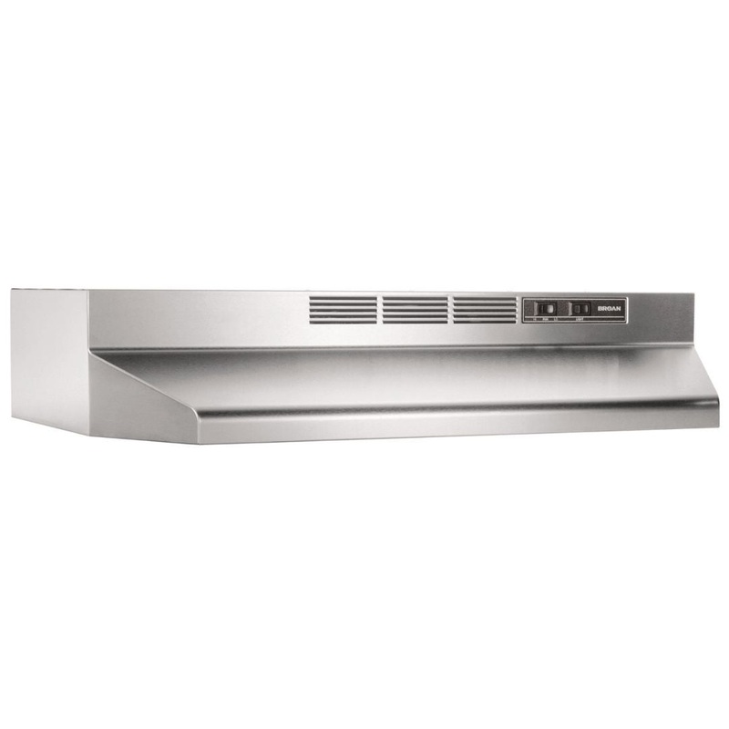 Broan 41000 Series 30 in. Ductless Under Cabinet Range Hood In Stainless Steel (413004)